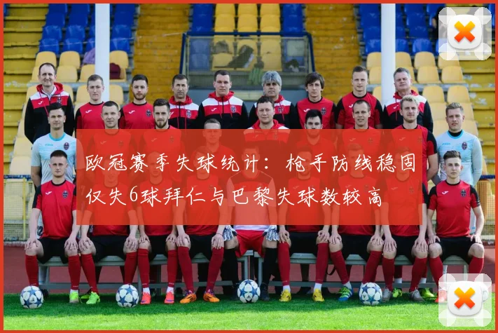 欧冠赛季失球统计：枪手防线稳固仅失6球拜仁与巴黎失球数较高